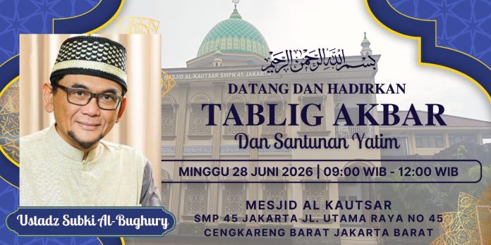 Hadirkan Ustadz Subki Al-Bughury, Ikatan Alumni SMP 45 Jakarta Gelar Gebyar Muharram 1448 H dengan Santunan Yatim