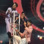 Aksi Panjat Rigging Trio D'Academy 8 Bikin Heboh