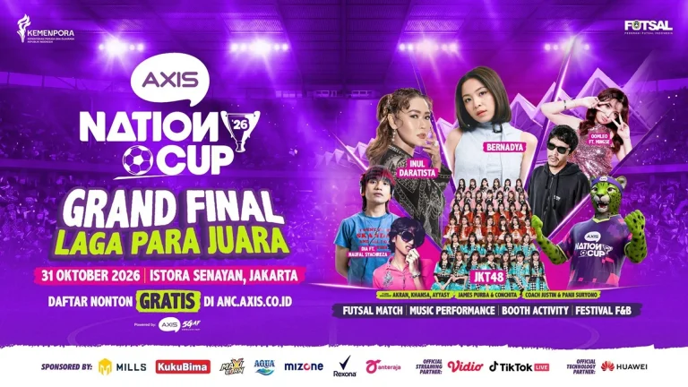 Grand Final AXIS Nation Cup 2026 Digelar 31 Oktober di Istora