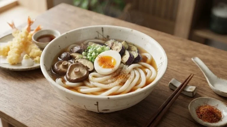 Resep Chitake Udon, Kuah Jamur Shiitake dan Terong